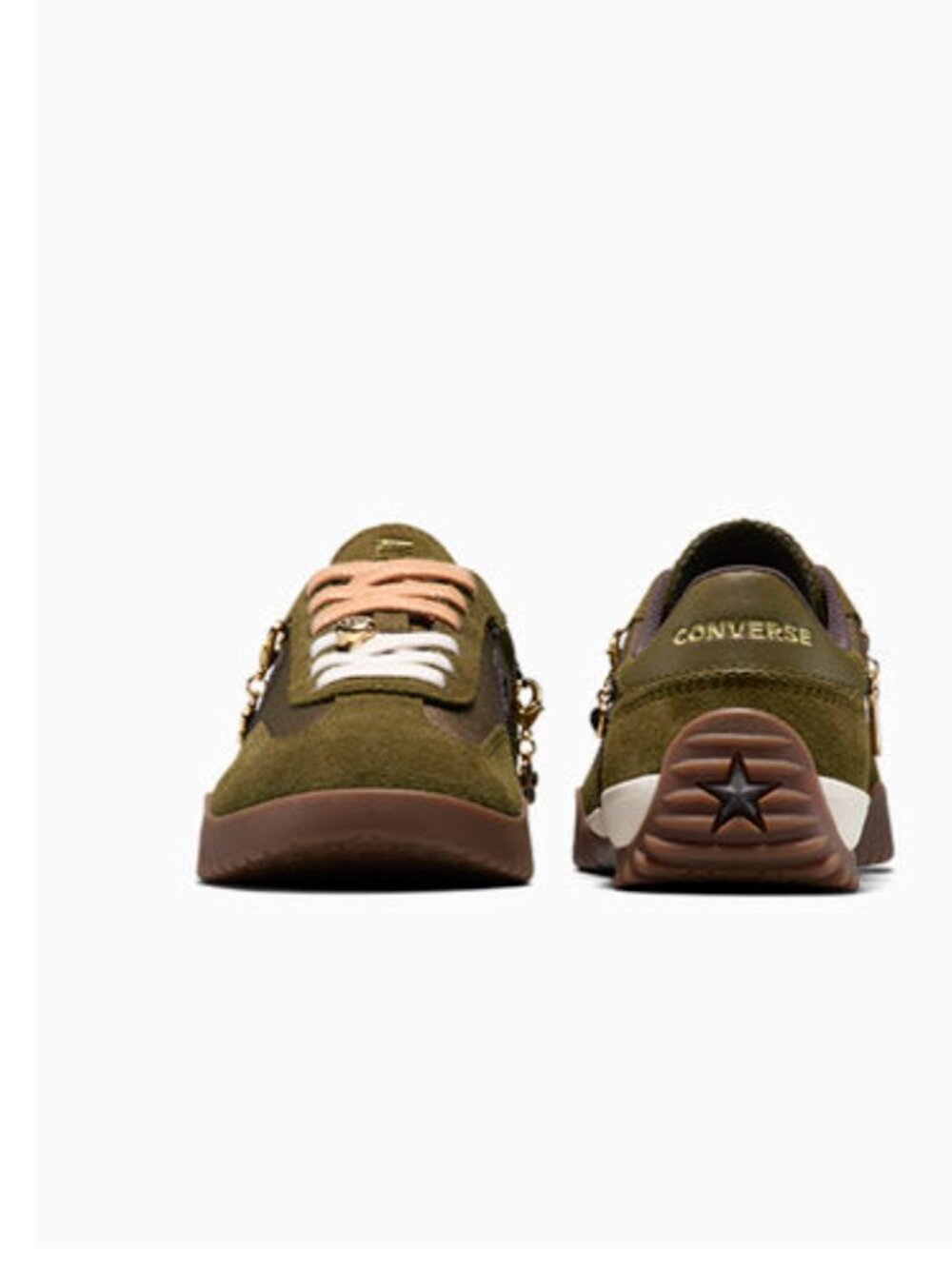 NEW Converse Run Star Trainer Charms. Color:  Surplus Olive/Egret M-13 W-14.5 - Picture 8 of 15